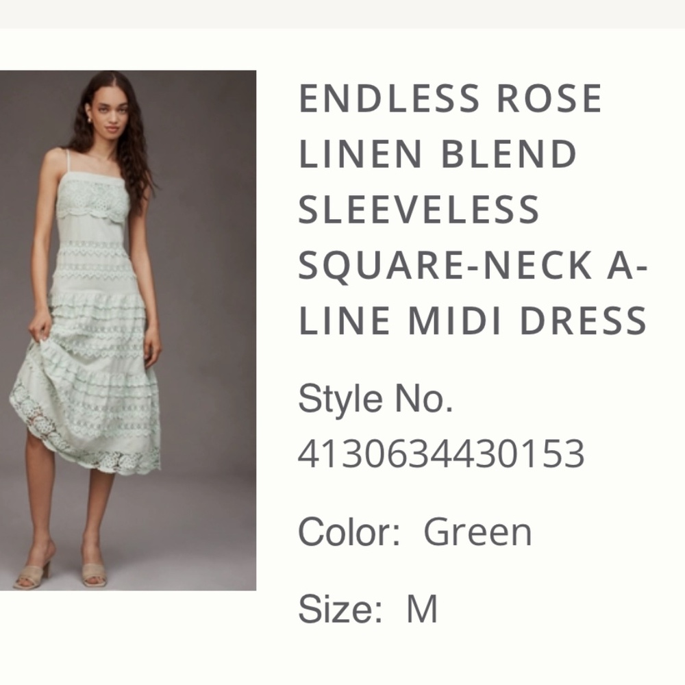 Anthropology MIDI dress NWT